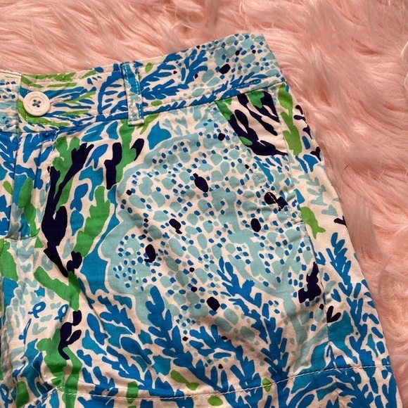 Lilly Pulitzer The Callahan Shorts in Let’s Cha Cha Blue sz 2 - Picture 5 of 11